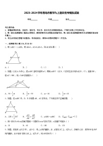 2023-2024学年青岛市数学九上期末统考模拟试题含答案