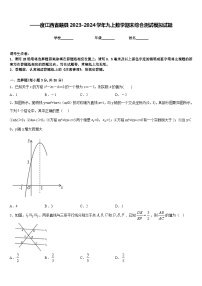 ——度江西省赣县2023-2024学年九上数学期末综合测试模拟试题含答案