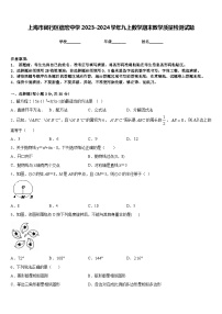 上海市闵行区信宏中学2023-2024学年九上数学期末教学质量检测试题含答案