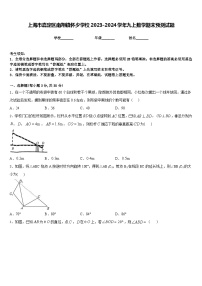 上海市嘉定区南翔镇怀少学校2023-2024学年九上数学期末预测试题含答案