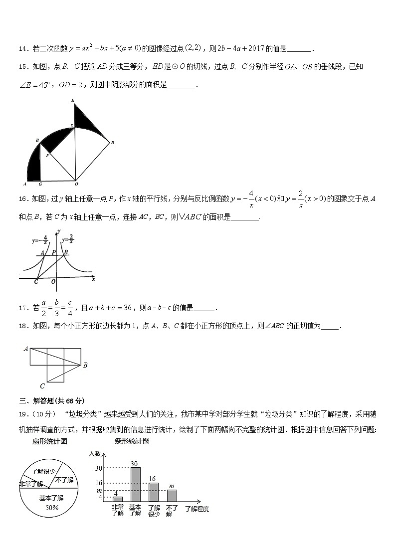北京市房山区张坊中学2023-2024学年九年级数学第一学期期末联考试题含答案03