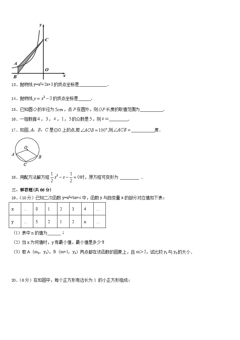 内蒙古自治区赤峰市翁牛特旗第一中学2023-2024学年九上数学期末达标检测试题含答案03