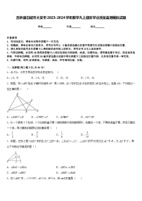 吉林省白城市大安市2023-2024学年数学九上期末学业质量监测模拟试题含答案