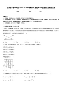 吉林省长春市九台2023-2024学年数学九年级第一学期期末达标检测试题含答案