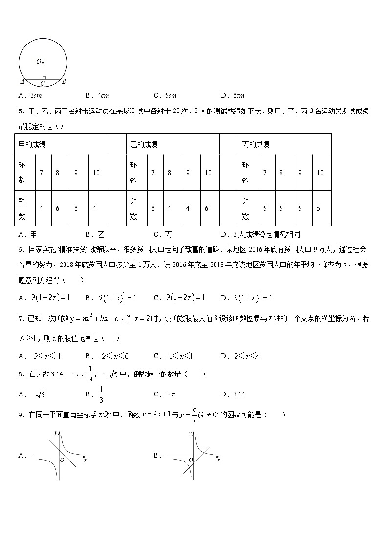 四川省成都市新都区2023-2024学年数学九年级第一学期期末达标检测试题含答案02
