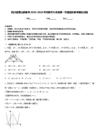 四川省营山县联考2023-2024学年数学九年级第一学期期末联考模拟试题含答案