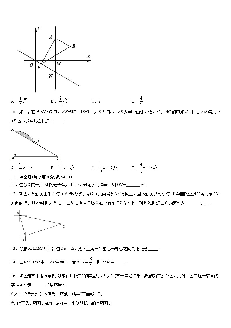 吉林省长春市九台市2023-2024学年九年级数学第一学期期末学业水平测试试题含答案第3页