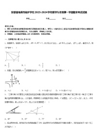 安徽省亳州市高炉学校2023-2024学年数学九年级第一学期期末考试试题含答案