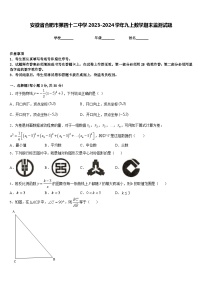 安徽省合肥市第四十二中学2023-2024学年九上数学期末监测试题含答案