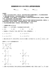 安徽省利辛县2023-2024学年九上数学期末经典试题含答案