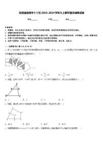 安徽省宿州市十三校2023-2024学年九上数学期末调研试题含答案