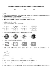 山东省临沂市蒙阴县2023-2024学年数学九上期末监测模拟试题含答案