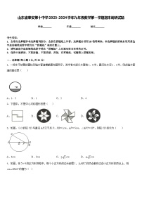 山东省泰安第十中学2023-2024学年九年级数学第一学期期末调研试题含答案