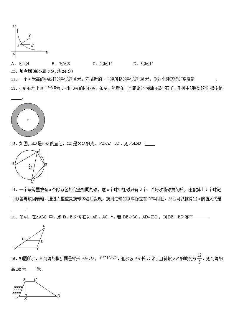 山东省威海市文登市2023-2024学年数学九上期末检测模拟试题含答案03