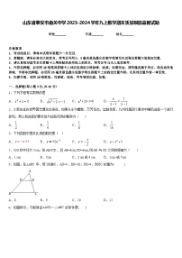 山东省泰安市南关中学2023-2024学年九上数学期末质量跟踪监视试题含答案