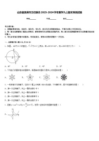 山东省滨州市五校联合2023-2024学年数学九上期末预测试题含答案