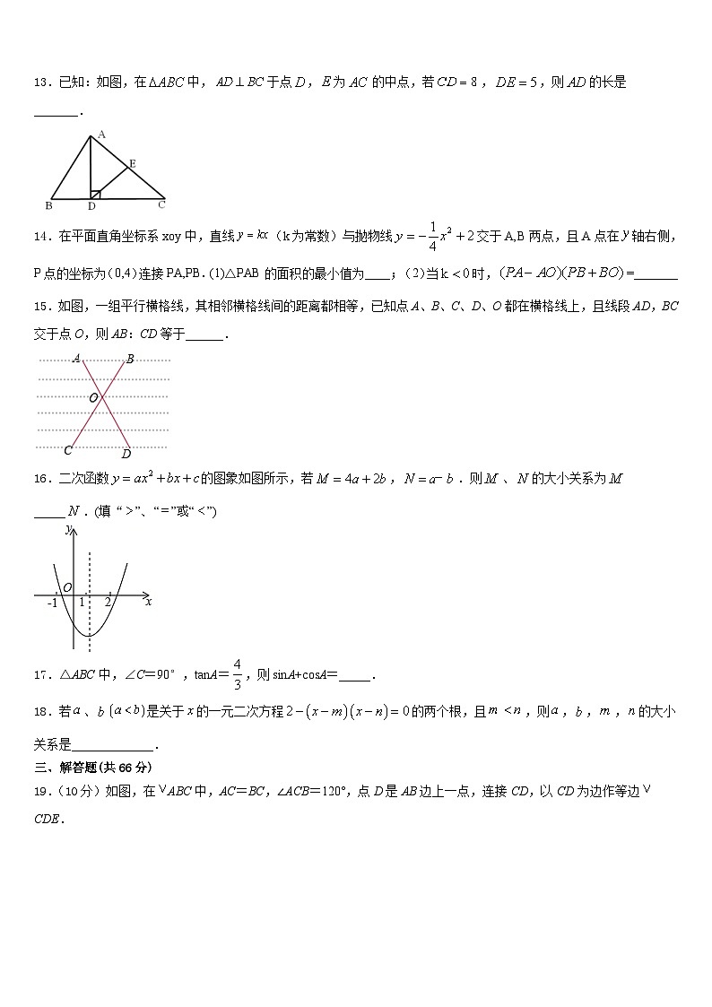 山东省聊城市东方中学2023-2024学年数学九上期末复习检测模拟试题含答案第3页