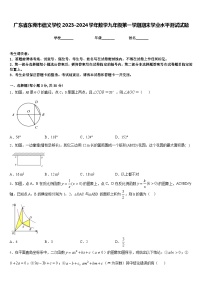 广东省东莞市信义学校2023-2024学年数学九年级第一学期期末学业水平测试试题含答案