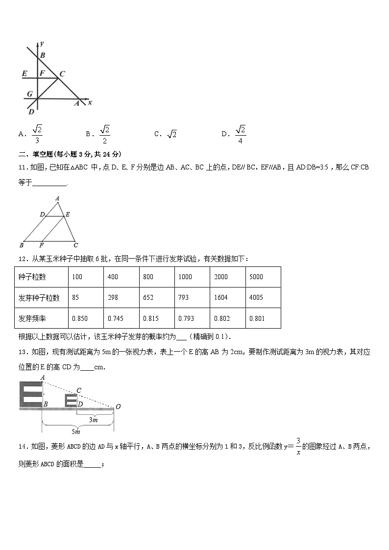 广东省揭阳市空港经济区砲台镇2023-2024学年数学九上期末教学质量检测模拟试题含答案03