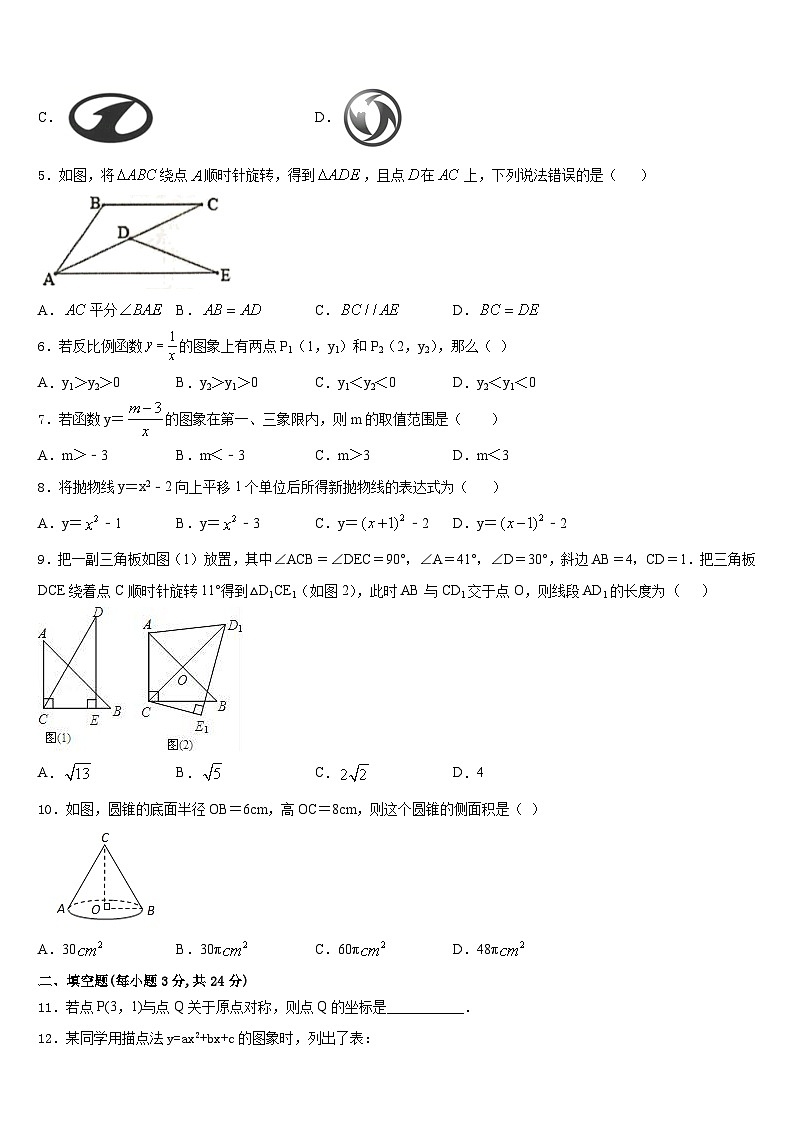 广东省江门市新会区2023-2024学年数学九年级第一学期期末复习检测试题含答案第2页
