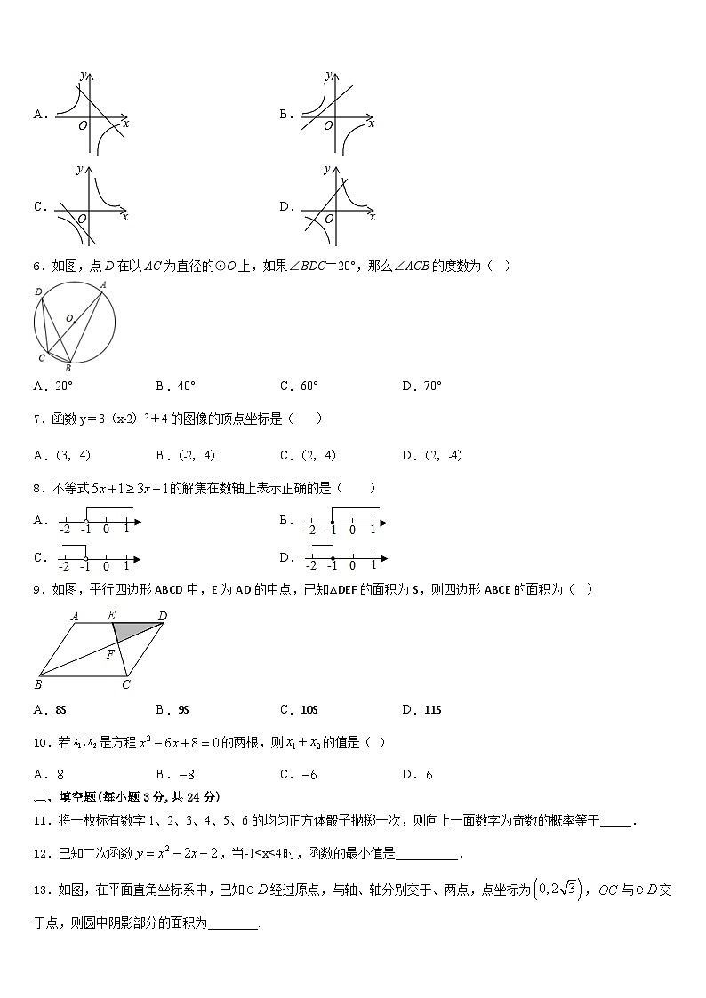 广东省陆丰市民声学校2023-2024学年数学九年级第一学期期末学业质量监测模拟试题含答案第2页