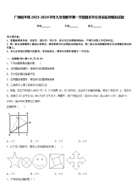 广西昭平县2023-2024学年九年级数学第一学期期末学业质量监测模拟试题含答案