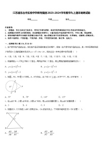 江苏省东台市实验中学教育集团2023-2024学年数学九上期末调研试题含答案