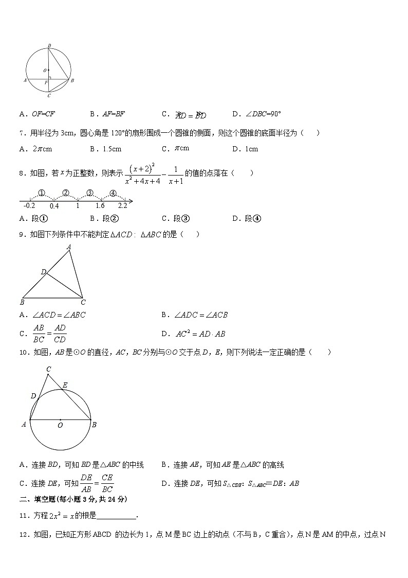 江苏省大丰市刘庄镇三圩初级中学2023-2024学年九上数学期末检测模拟试题含答案02
