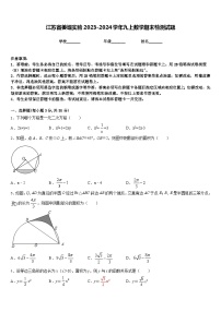 江苏省姜堰实验2023-2024学年九上数学期末检测试题含答案