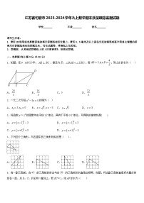 江苏省句容市2023-2024学年九上数学期末质量跟踪监视试题含答案