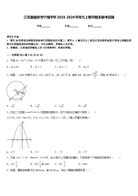 江苏省南京市宁海中学2023-2024学年九上数学期末联考试题含答案