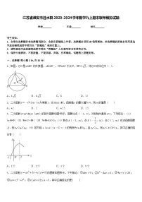 江苏省淮安市涟水县2023-2024学年数学九上期末联考模拟试题含答案