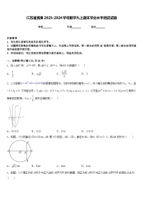 江苏省滨淮2023-2024学年数学九上期末学业水平测试试题含答案