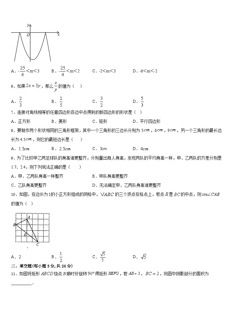 江苏省无锡市宜兴市宜城环科园教联盟2023-2024学年数学九年级第一学期期末检测模拟试题含答案02