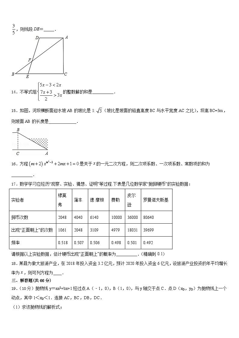 江苏省无锡市南长实验、侨谊教育集团2023-2024学年数学九上期末学业质量监测试题含答案第3页