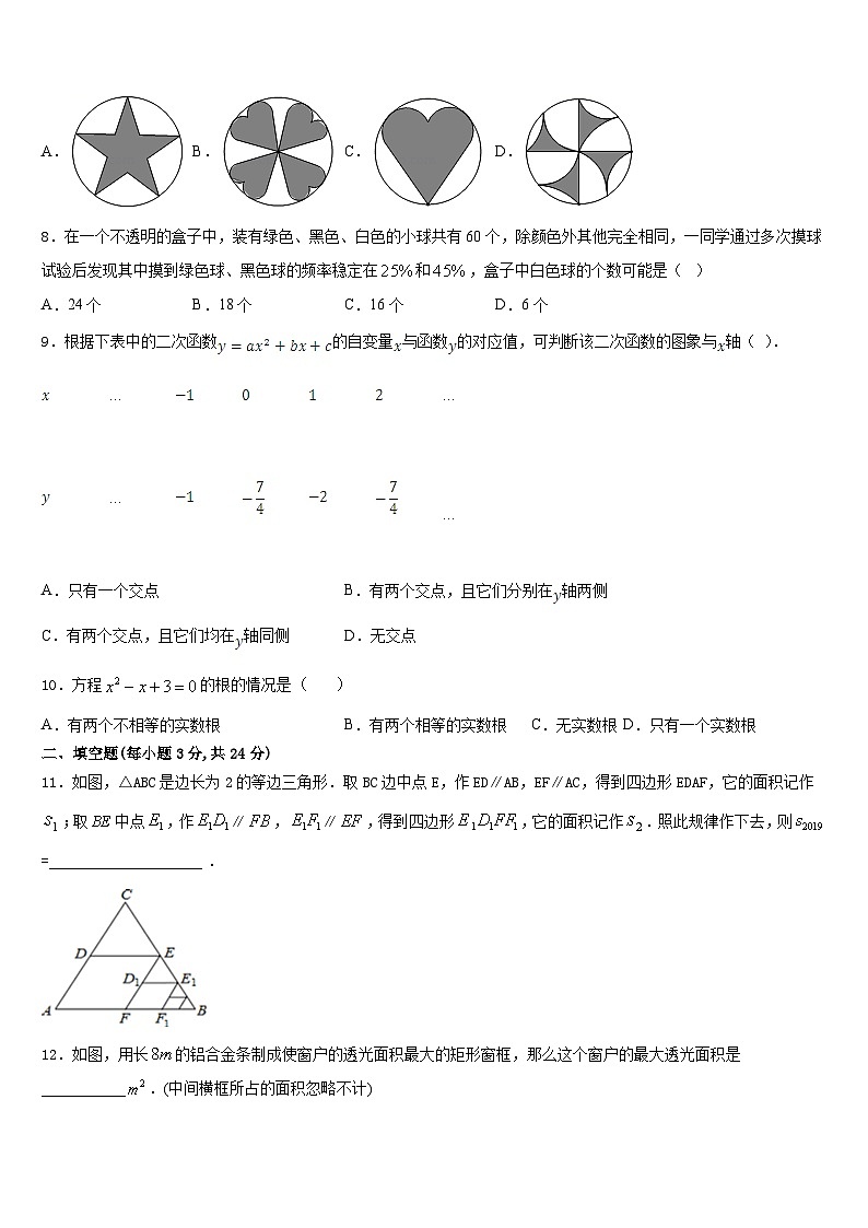 河北保定曲阳县2023-2024学年九年级数学第一学期期末质量跟踪监视试题含答案第2页
