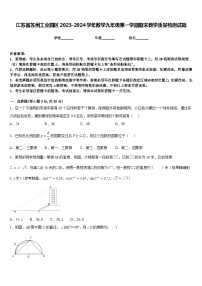 江苏省苏州工业园区2023-2024学年数学九年级第一学期期末教学质量检测试题含答案