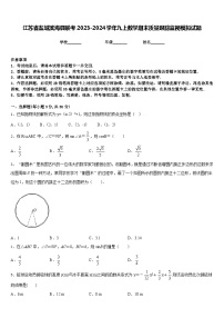 江苏省盐城滨海县联考2023-2024学年九上数学期末质量跟踪监视模拟试题含答案