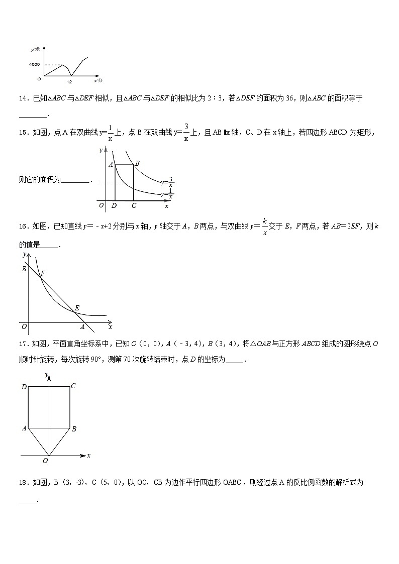 河北省廊坊市5月份2023-2024学年数学九上期末教学质量检测模拟试题含答案03