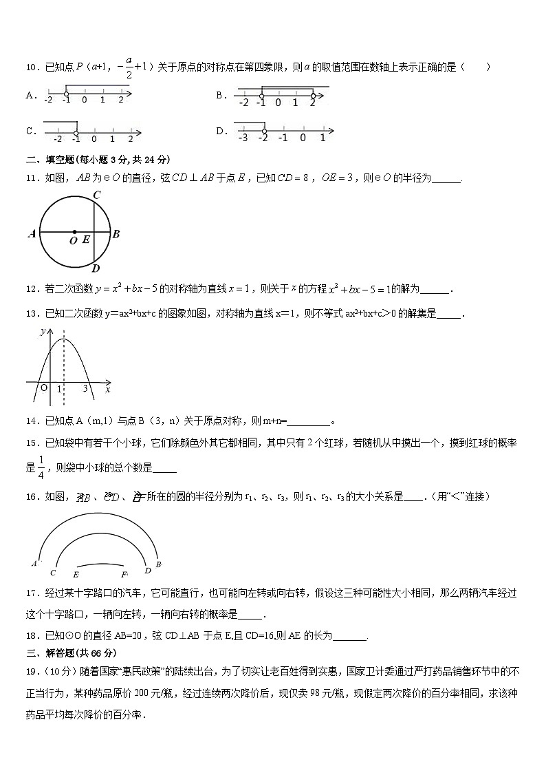 河南省巩义市2023-2024学年数学九年级第一学期期末教学质量检测模拟试题含答案第3页