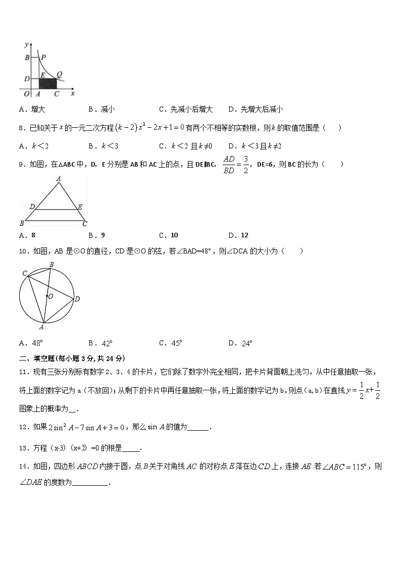 河南省永城市2023-2024学年数学九年级第一学期期末学业质量监测试题含答案03