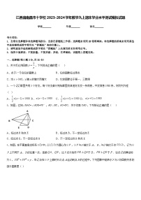 江西省南昌市十学校2023-2024学年数学九上期末学业水平测试模拟试题含答案