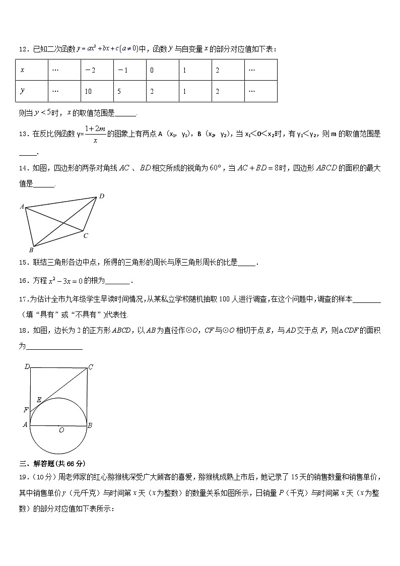 河南省洛阳市孟津县2023-2024学年九年级数学第一学期期末学业水平测试试题含答案第3页
