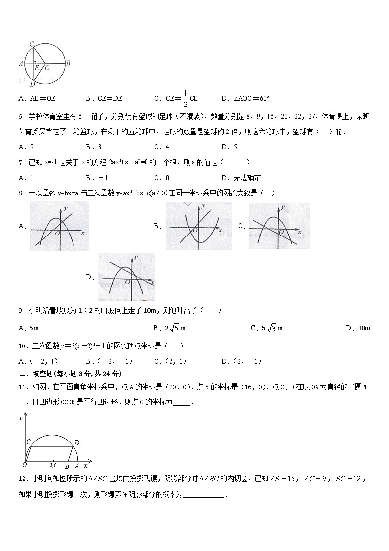 河南省平顶山宝丰县联考2023-2024学年九上数学期末学业水平测试模拟试题含答案02