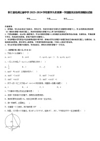 浙江省杭州公益中学2023-2024学年数学九年级第一学期期末达标检测模拟试题含答案