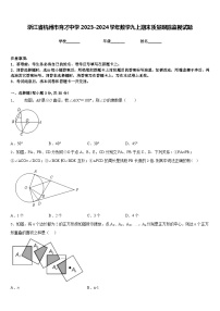 浙江省杭州市育才中学2023-2024学年数学九上期末质量跟踪监视试题含答案