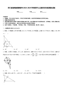 浙江省湖州德清县联考2023-2024学年数学九上期末综合测试模拟试题含答案