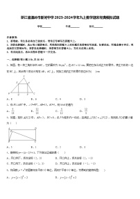 浙江省温岭市新河中学2023-2024学年九上数学期末经典模拟试题含答案