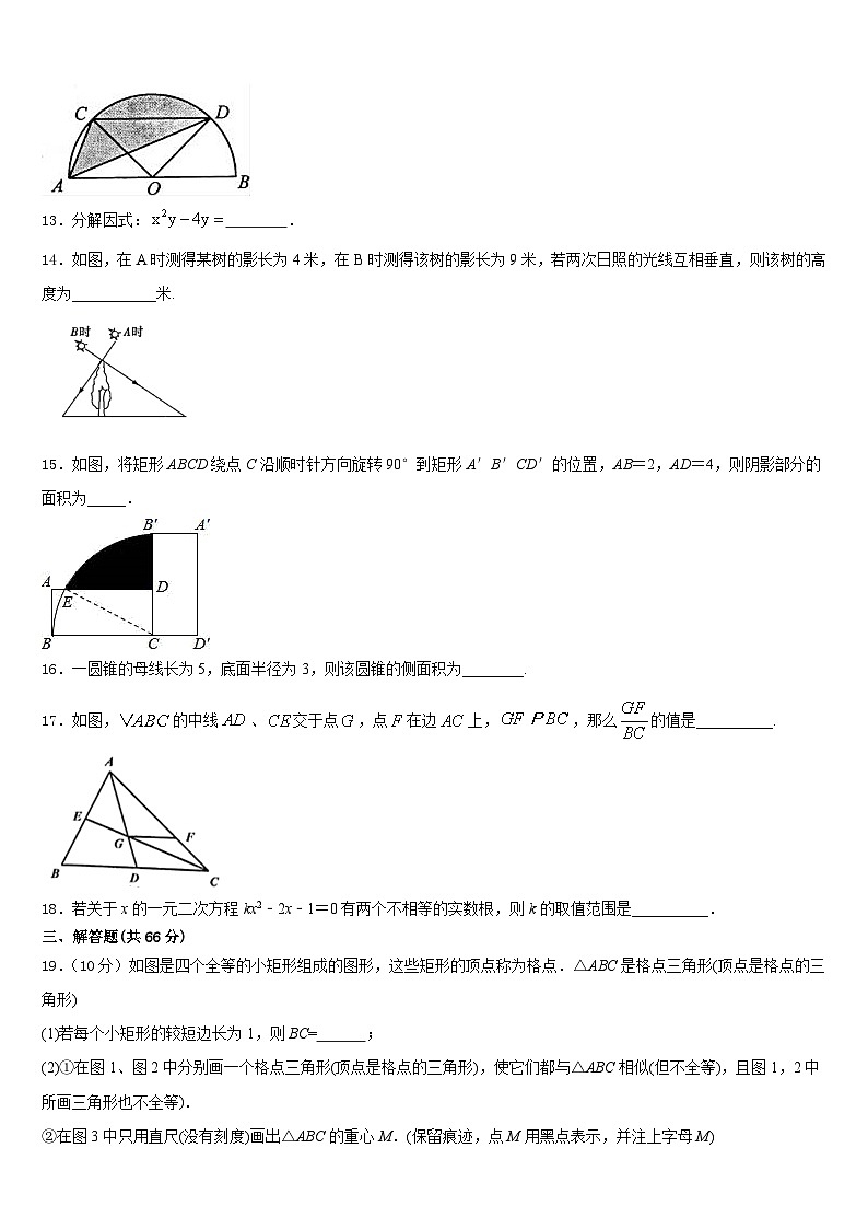 浙江省温州市龙港地区2023-2024学年九年级数学第一学期期末预测试题含答案03