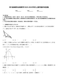 浙江省嵊州市谷来镇中学2023-2024学年九上数学期末考试试题含答案